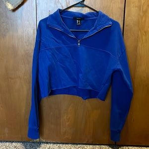 Forever21 quarter zip cropped